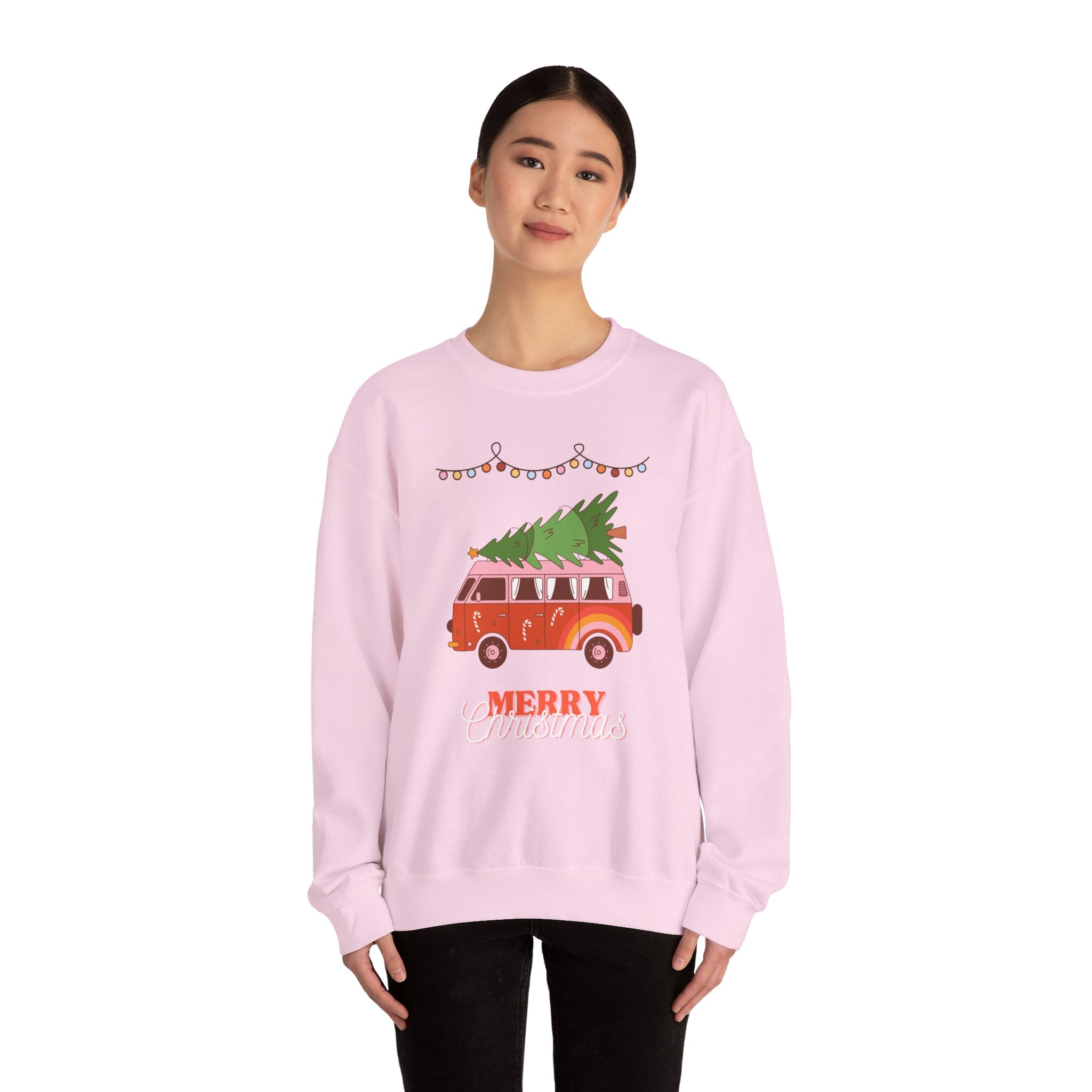 Festive Christmas Sweatshirt, Cozy Holiday Vibes, Perfect for Family Gatherings, Christmas Parties, and Winter Celebrations, Unisex Gift