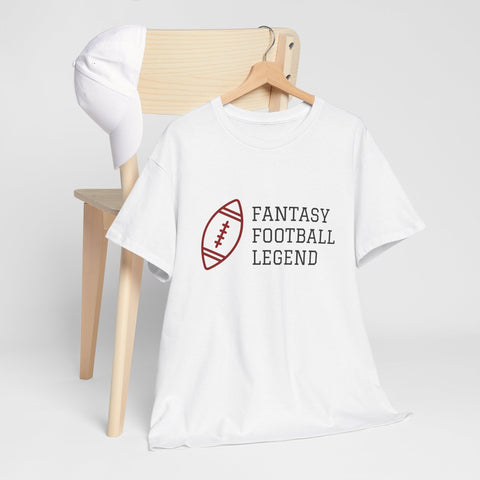 Fantasy Football Legend Unisex Heavy Cotton Tee, Gift for Football Fans, Sportswear, Casual Tee, Football Season Apparel