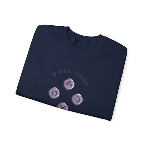 Play Harder Crewneck Sweatshirt  Casual Fashion