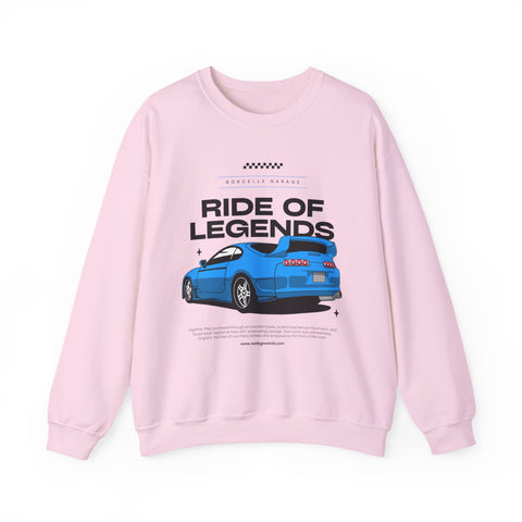 Ride of Legends Unisex Heavy Blend™ Crewneck Sweatshirt, Casual Car Sweatshirt