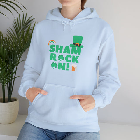 Shamrock Celebrations Hoodie, Unisex St. Patrick's Day Sweatshirt, Cozy Green Clover Apparel, Perfect Gift for Leprechaun Lovers, Spring