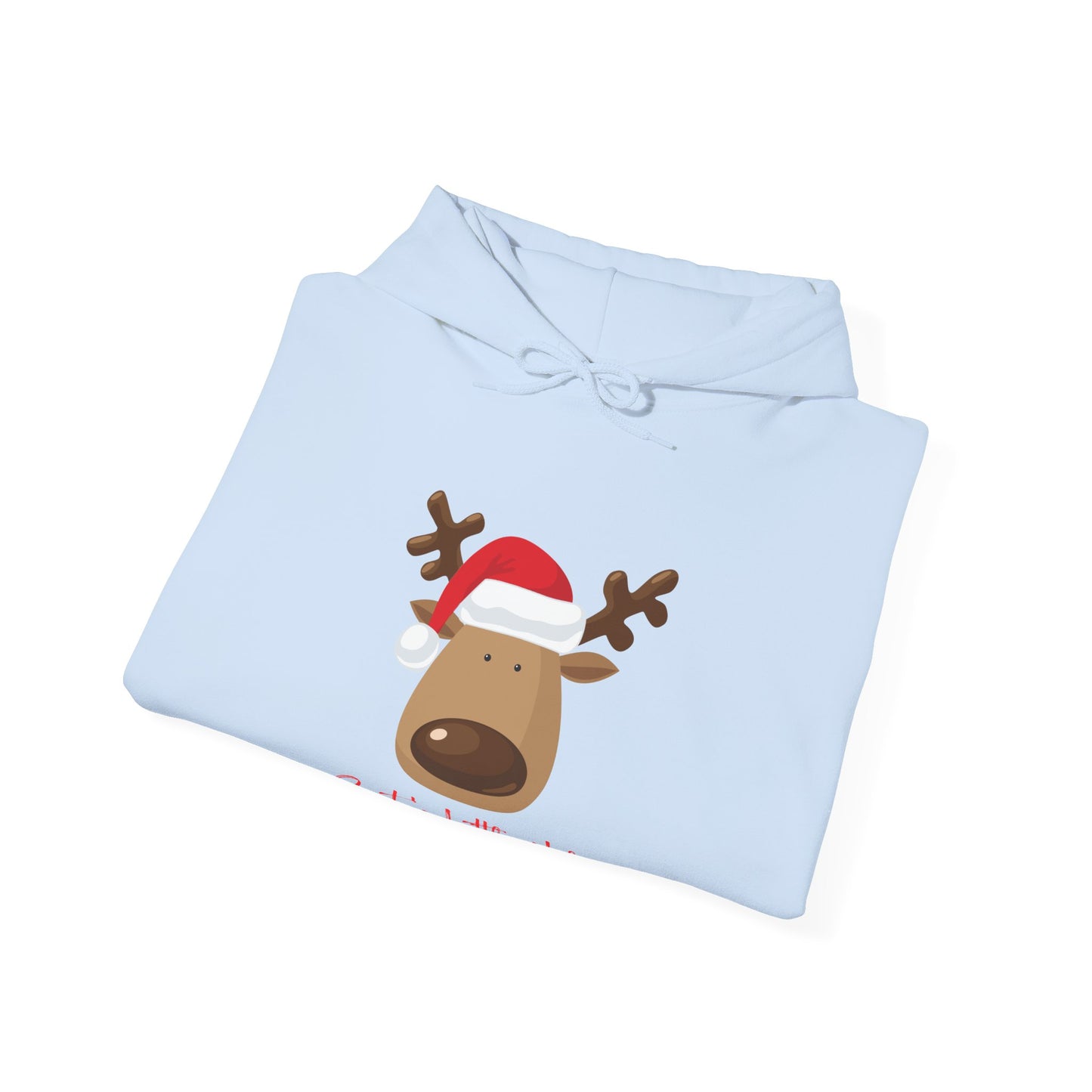 Reindeer Christmas Hoodie - Cozy Holiday Gift, Smiles Little Helper Sweatshirt, Unisex Pullover, Winter Wear, Festive Apparel