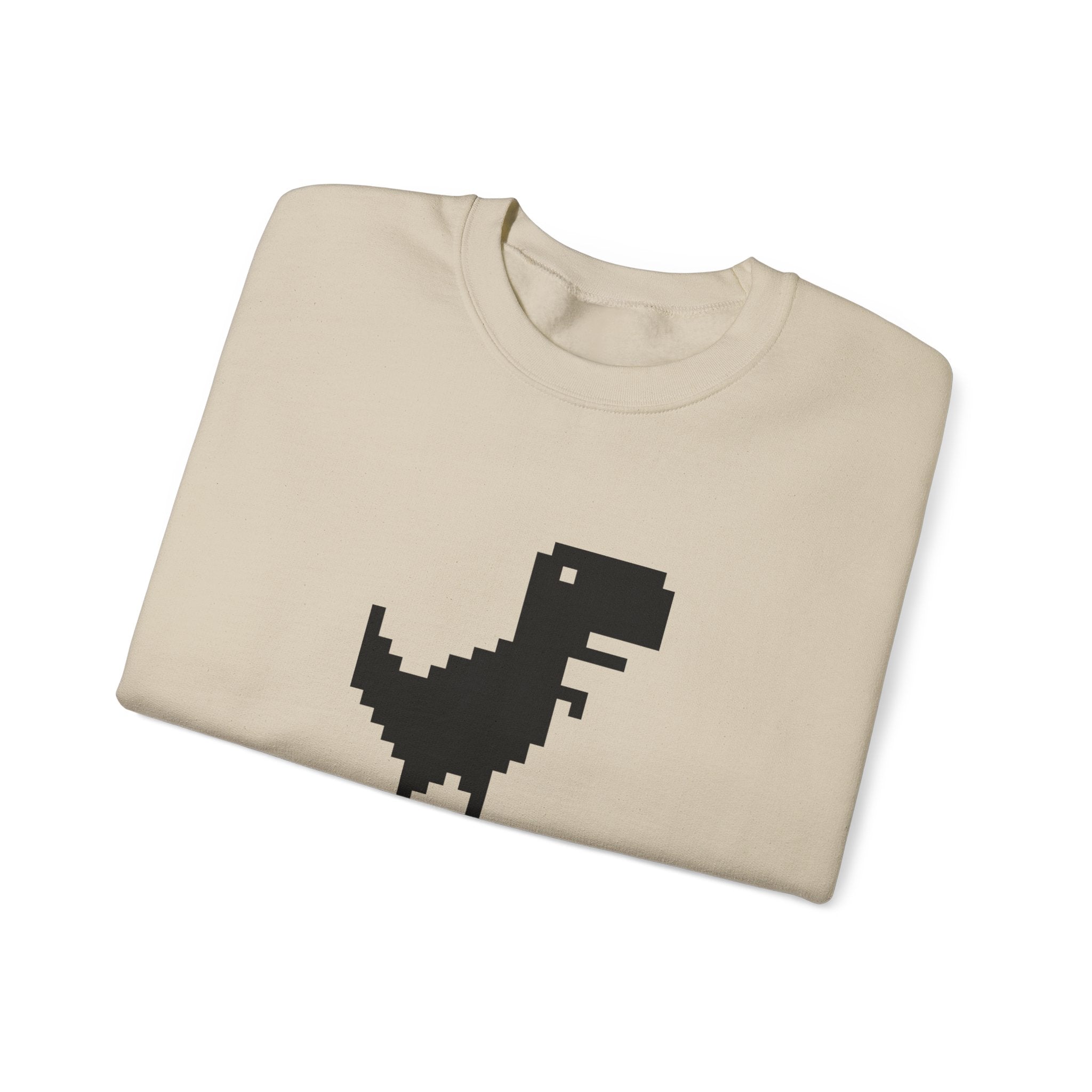 Funny Dinosaur No Connection Sweatshirt, Unisex Crewneck, Gamers Gift, Perfect for Tech Lovers and Online Students, Birthday Gift, Everyday