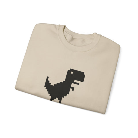 Funny Dinosaur No Connection Sweatshirt, Unisex Crewneck, Gamers Gift, Perfect for Tech Lovers and Online Students, Birthday Gift, Everyday