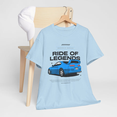 Ride of Legends Cotton Tee for Car Enthusiasts, Unisex T-Shirt, Vintage Car Fan Apparel