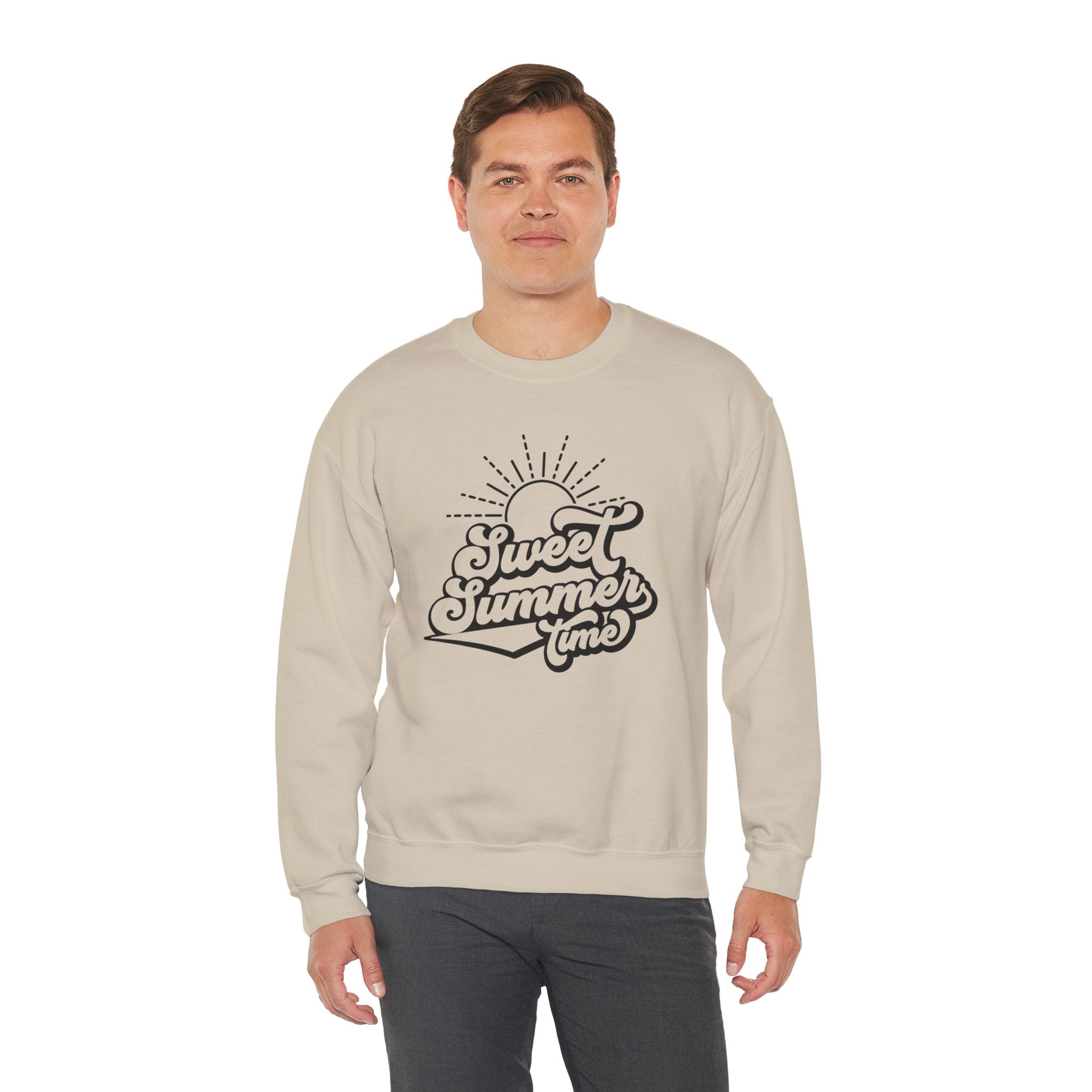 Summer Vibes Crewneck Sweatshirt, Cozy Unisex Pullover, Perfect for Beach Days, Gift for Summer Lovers, Matching Family Outfit