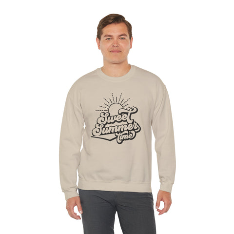 Summer Vibes Crewneck Sweatshirt, Cozy Unisex Pullover, Perfect for Beach Days, Gift for Summer Lovers, Matching Family Outfit