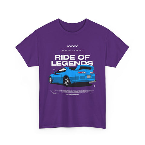 Ride of Legends Cotton Tee for Car Enthusiasts, Unisex T-Shirt, Vintage Car Fan Apparel