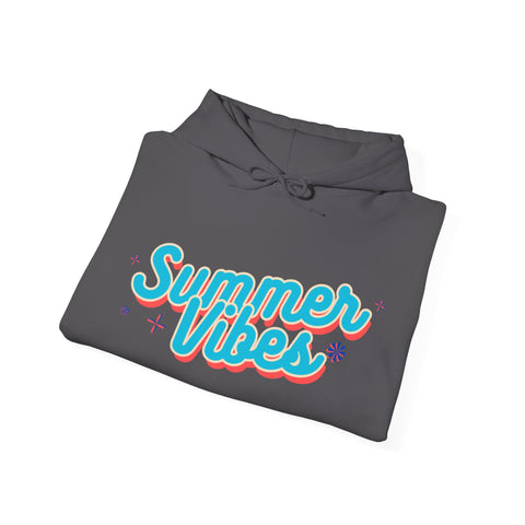 Summer Vibes Unisex Hoodie, Cozy Sweatshirt for Beach Days, Perfect for Summer Celebrations, Casual Wear, Gift for Her