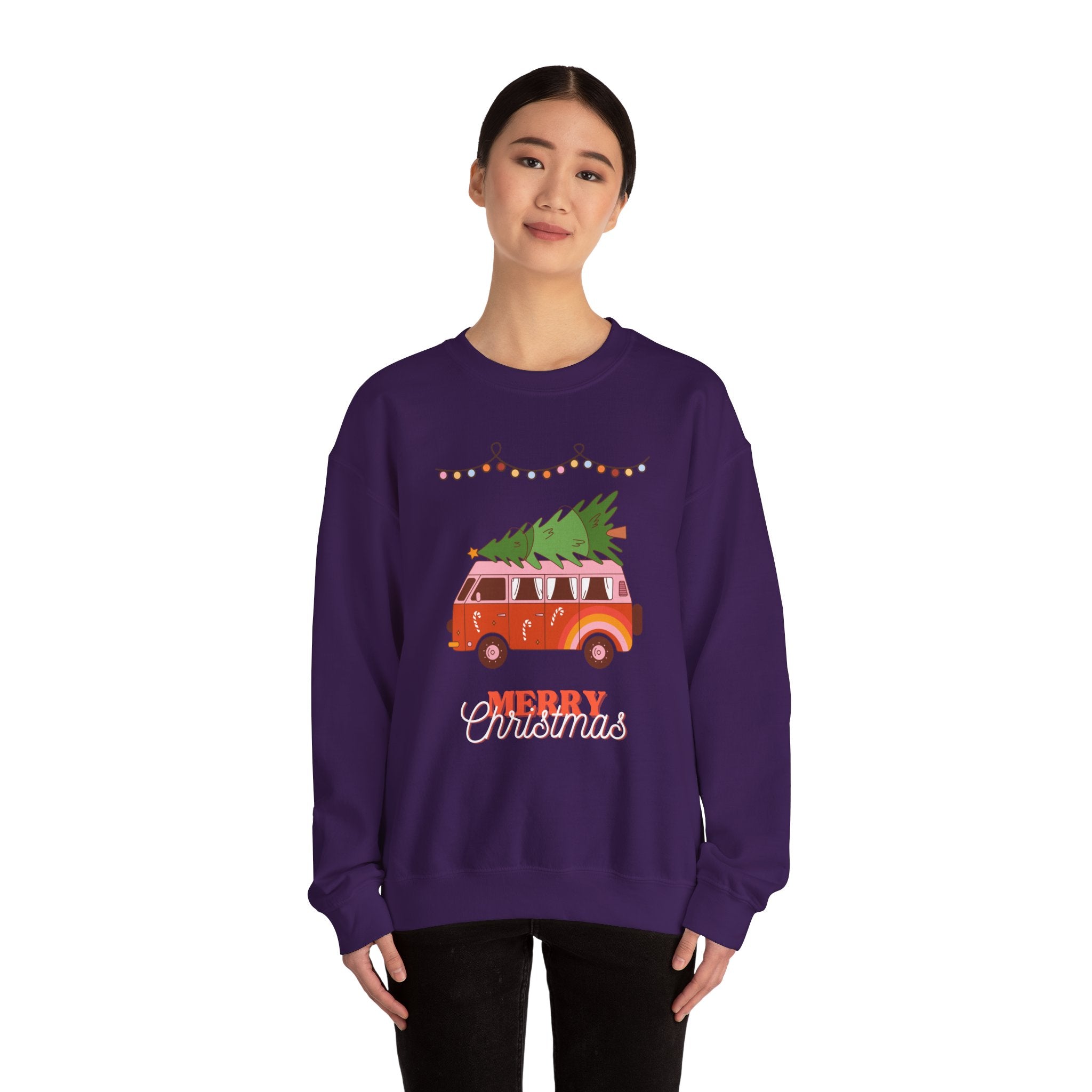 Festive Christmas Sweatshirt, Cozy Holiday Vibes, Perfect for Family Gatherings, Christmas Parties, and Winter Celebrations, Unisex Gift