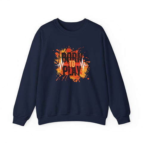 Motivational Crewneck Sweatshirt - Born to Plan, Cozy Sports Sweatshirt, Unisex Gift, Creative Apparel, Casual Wear, Fall Fashion