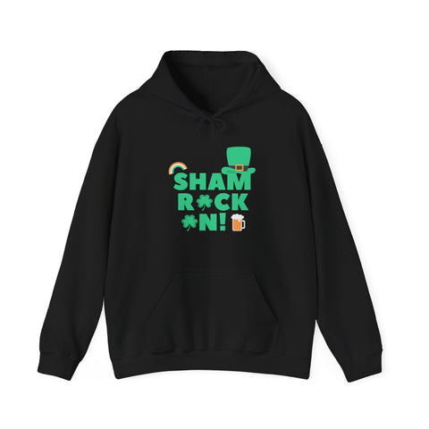 Shamrock Celebrations Hoodie, Unisex St. Patrick's Day Sweatshirt, Cozy Green Clover Apparel, Perfect Gift for Leprechaun Lovers, Spring