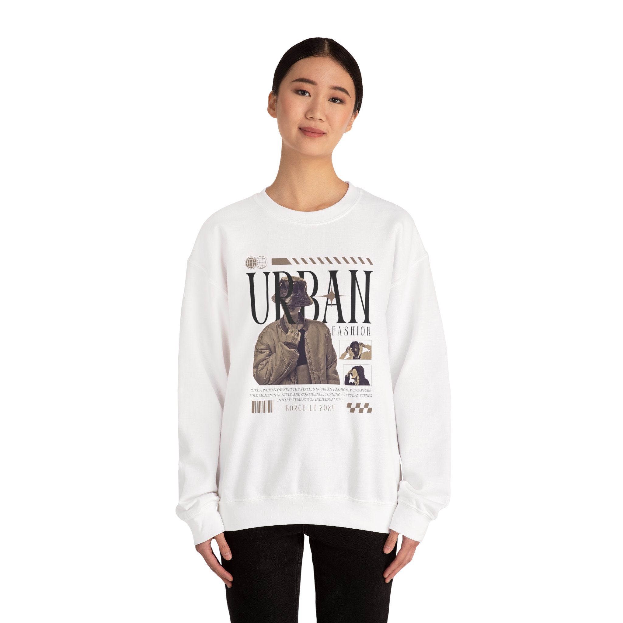 Crewneck Sweatshirt, Cozy Unisex Pullover, Streetwear Style