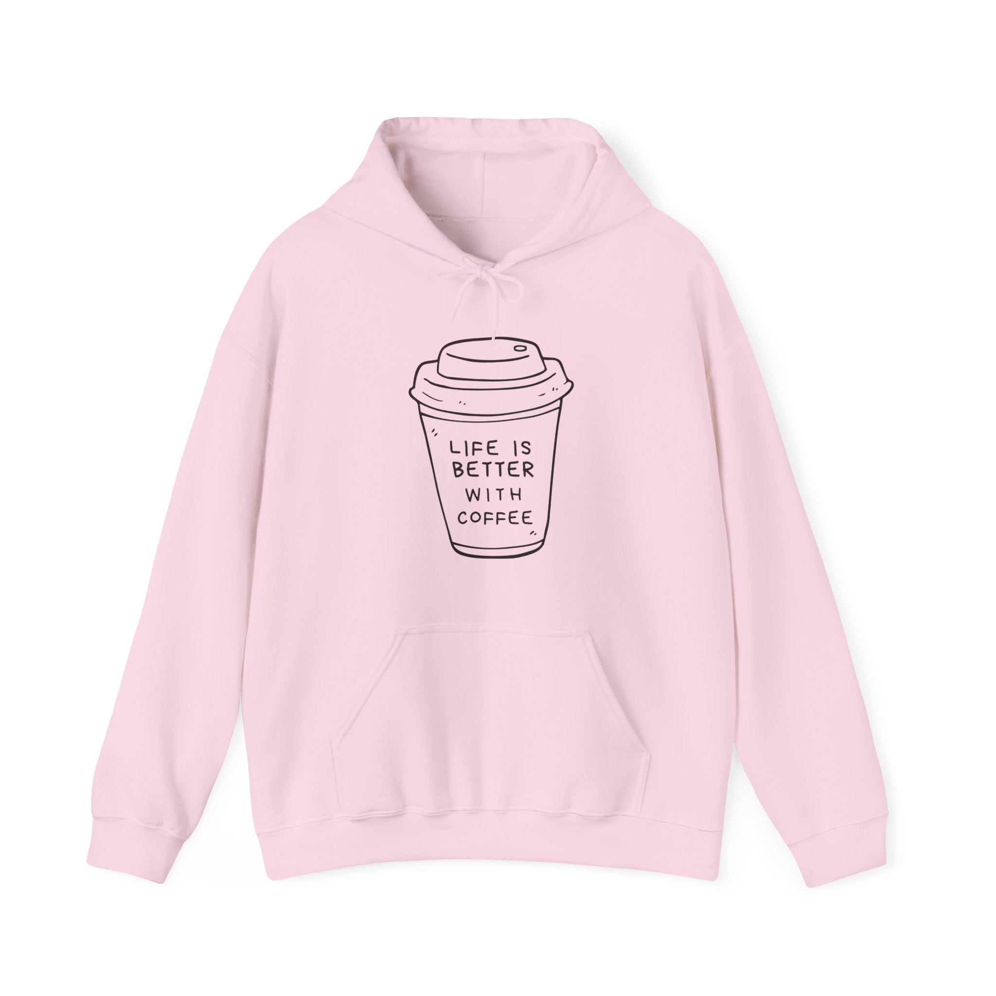 Coffee Lover's Unisex Hoodie, Life is Better with Coffee Sweatshirt, Cozy Gift for Coffee Enthusiasts, Perfect for Holiday Relaxation