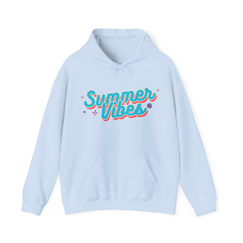 Summer Vibes Unisex Hoodie, Cozy Sweatshirt for Beach Days, Perfect for Summer Celebrations, Casual Wear, Gift for Her
