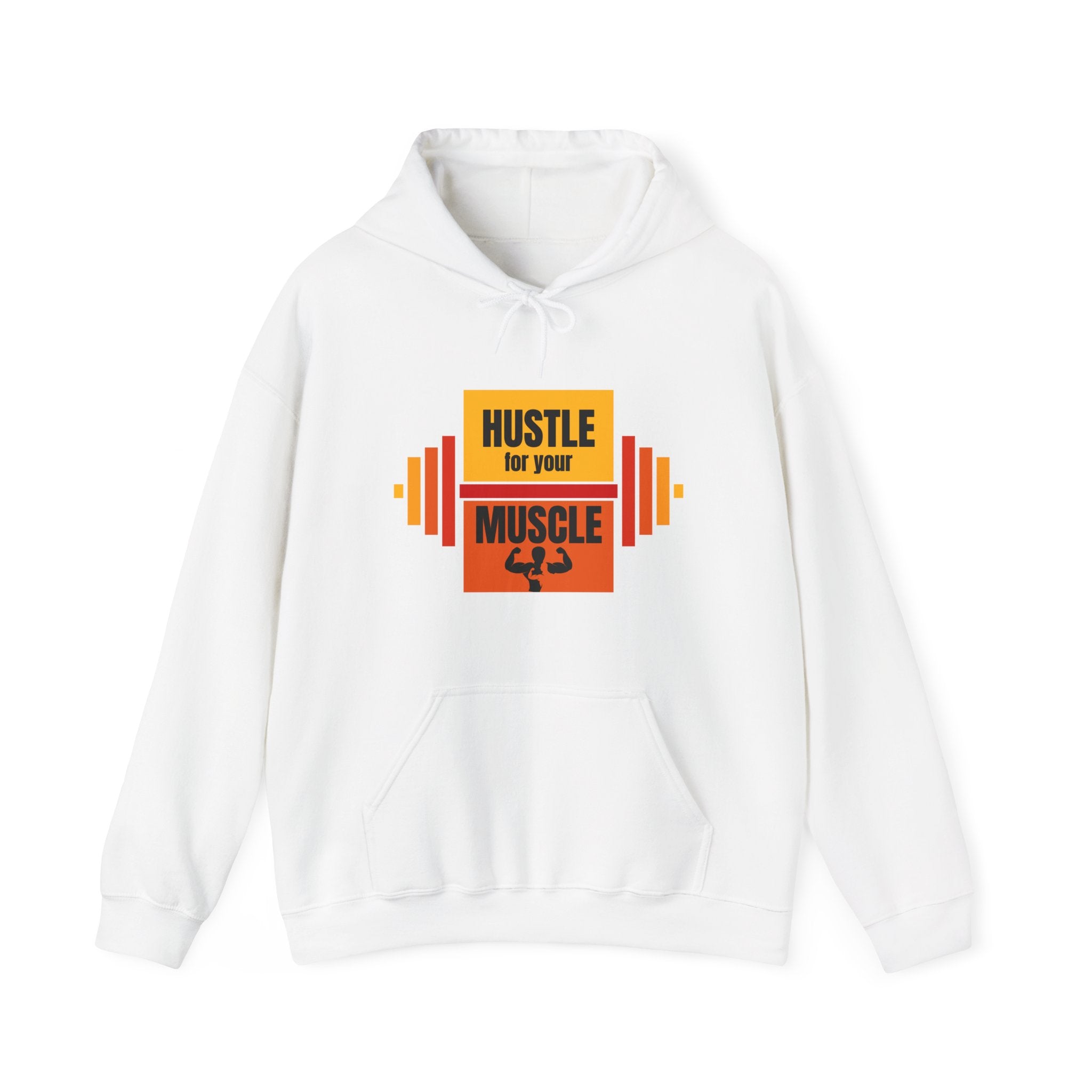 Hustle for Your Muscle Hoodie - Fitness Sweatshirt, Gym Wear, Workout Gift, Unisex Hooded Top, Motivational Apparel, Sports Clothing
