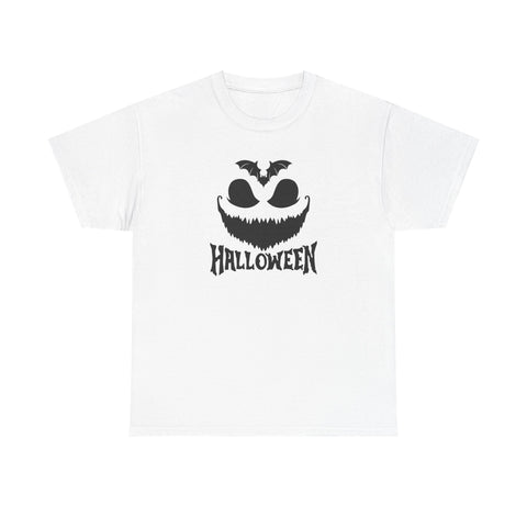 Halloween Unisex Heavy Cotton Tee | Spooky Graphic T-Shirt for Fall