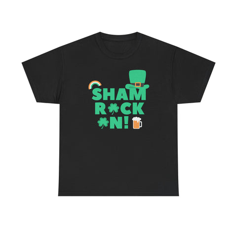Shamrock Tee, St Patrick's Day Shirt, Unisex Heavy Cotton Tee, Irish Pride Apparel, Funny Holiday Top, Green Festival T-Shirt - St Paddy's