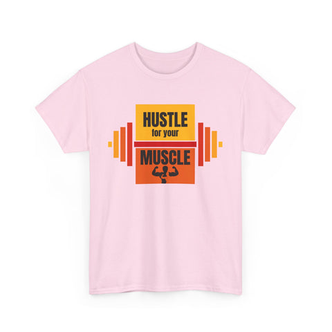 Hustle for Your Muscle Gym Shirt, Fitness Apparel, Workout Gear, Motivational T-shirt, Unisex Heavy Cotton Tee