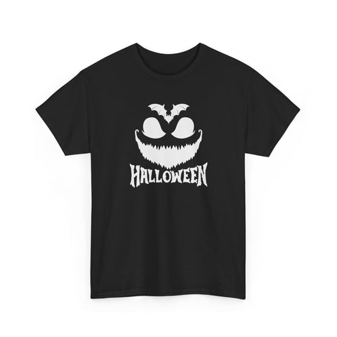 Halloween Unisex Heavy Cotton Tee | Spooky Graphic T-Shirt for Fall