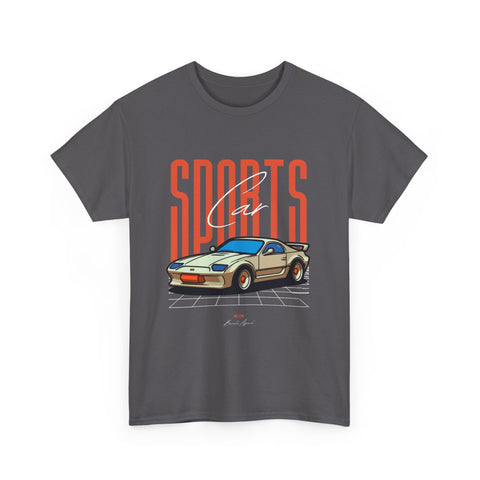 Sports Car, Unisex Heavy Cotton Shirt, Casual Streetwear, & Comfort