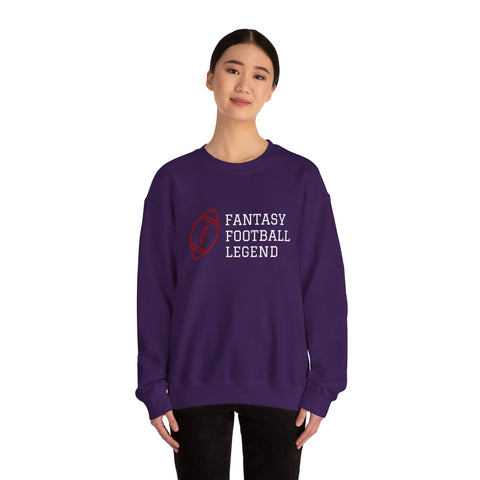 Fantasy Football Legend Crewneck Sweatshirt - Perfect Gift for Sports Fans, Cozy Wear for Game Days, Autumn Essentials, Unisex Sweatshirt