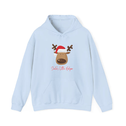 Reindeer Christmas Hoodie - Cozy Holiday Gift, Smiles Little Helper Sweatshirt, Unisex Pullover, Winter Wear, Festive Apparel