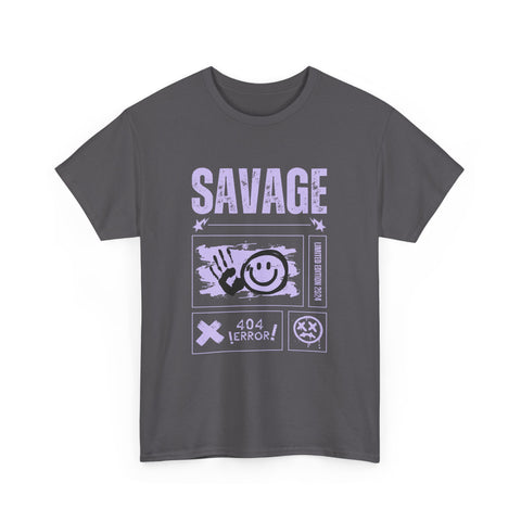 Savage Smile Tee - Casual Streetwear Unisex Heavy Cotton T-shirt