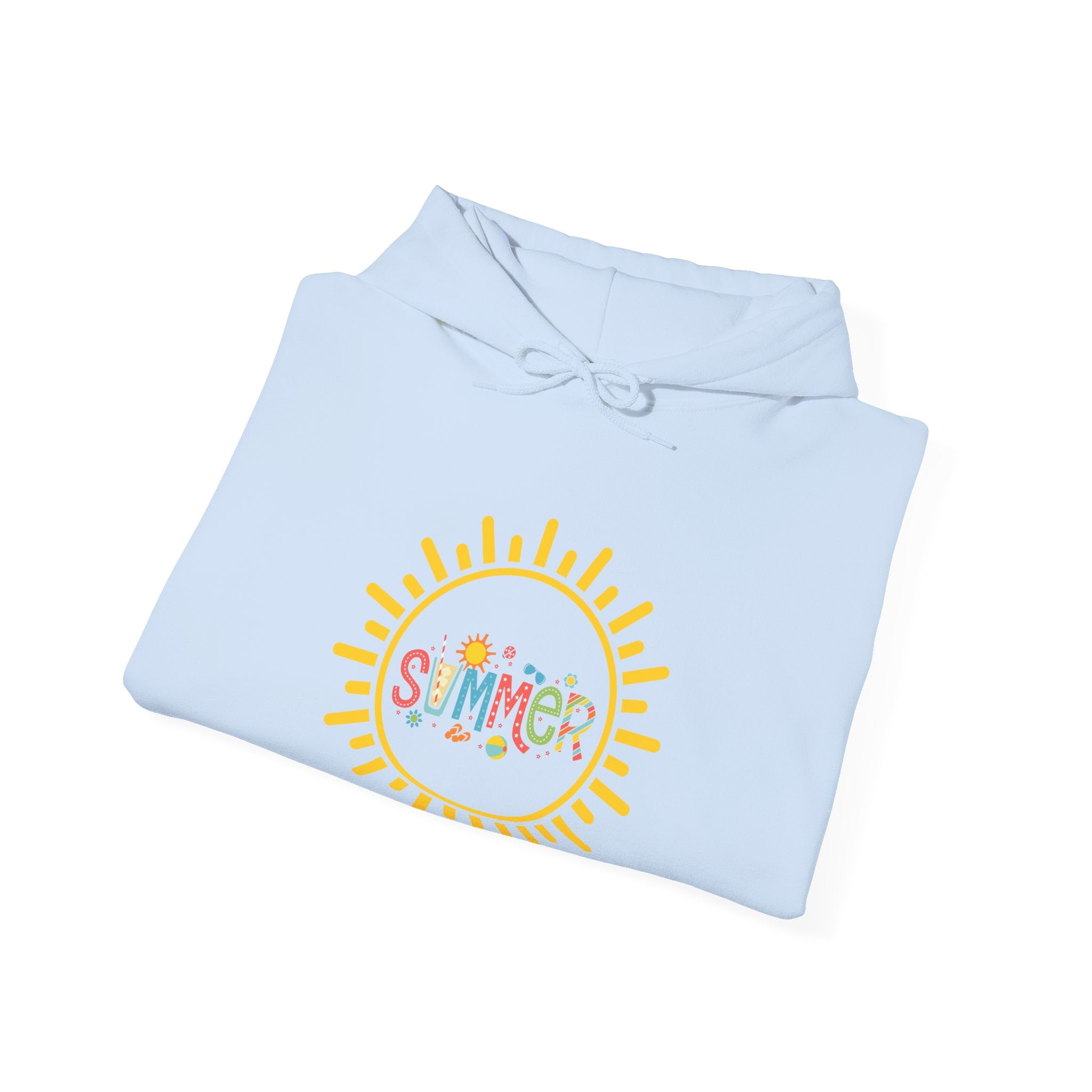 Summer Vibes Hoodie, Cozy Unisex Sweatshirt, Perfect for Beach Days, Summer Parties
