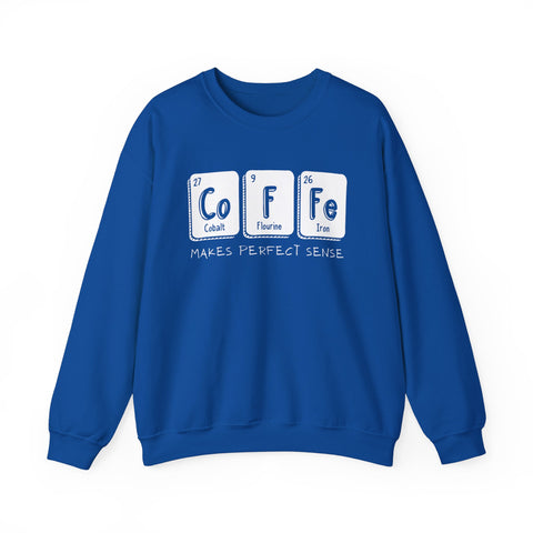 Coffee Elements Crewneck Sweatshirt - Cozy Coffee Lover Gift, Science Pullover, Unisex Casual Apparel, Coffee Gift idea, Coffee Theme