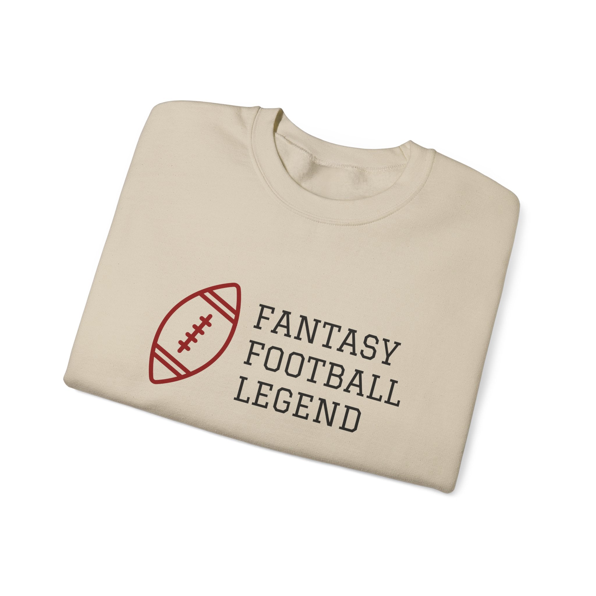 Fantasy Football Legend Crewneck Sweatshirt - Perfect Gift for Sports Fans, Cozy Wear for Game Days, Autumn Essentials, Unisex Sweatshirt