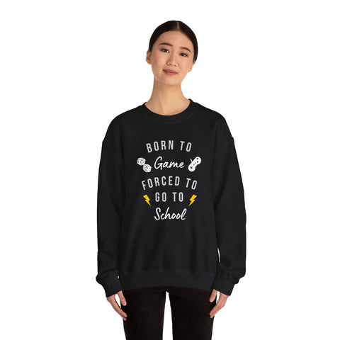 Born to Game Crewneck Sweatshirt | Gaming Apparel, School Sweatshirt, Unisex Fashion, Cozy Casual Wear