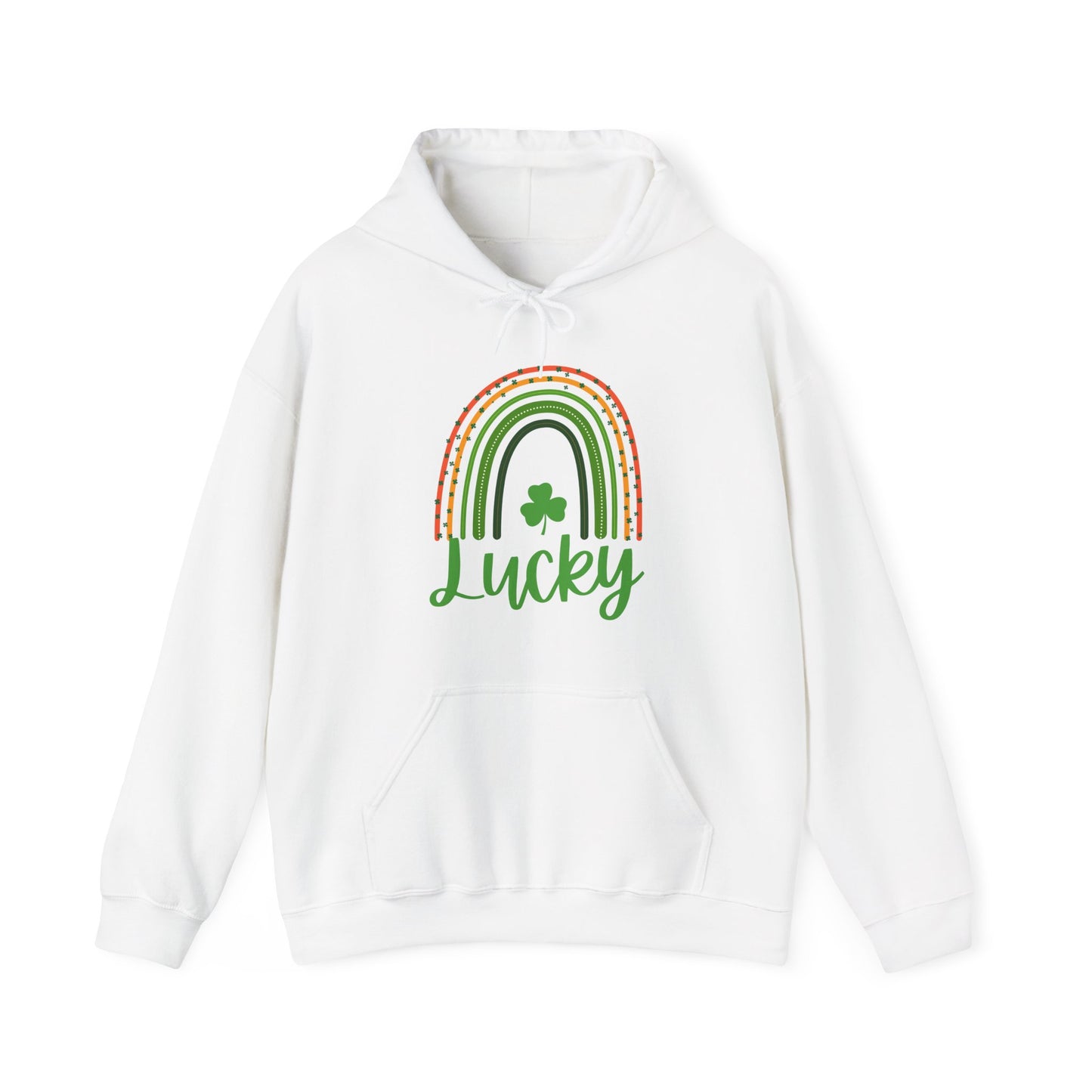 Lucky Rainbow Sweatshirt, Cozy St Patrick's Day Gift, Unisex Hoodie for Spring, Irish Pride Apparel, Comfortable Casual Wear