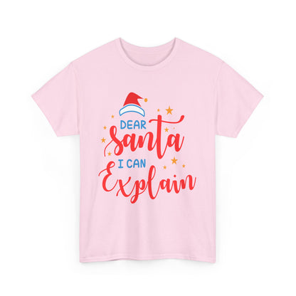 Funny Santa Tee for Christmas, Unisex Cotton Tee, Holiday Humor Shirt, Gift for Him/Her, Christmas Party Wear