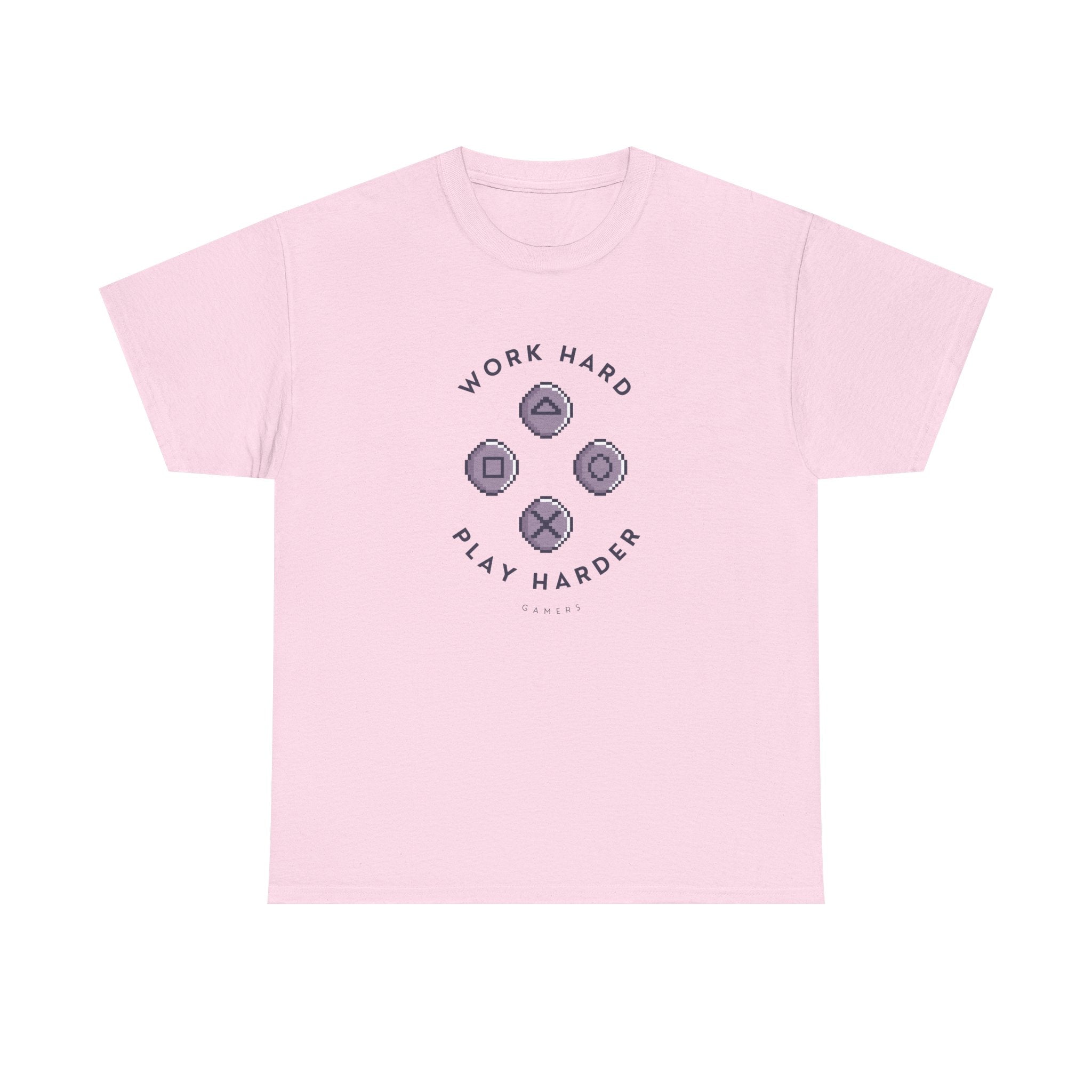 Work Hard Play Hard Unisex Heavy Cotton Tee