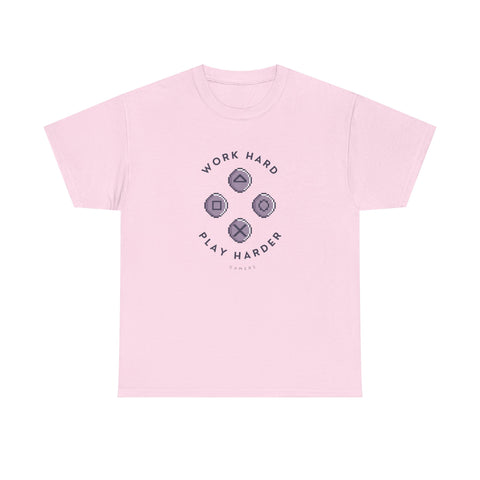 Work Hard Play Hard Unisex Heavy Cotton Tee