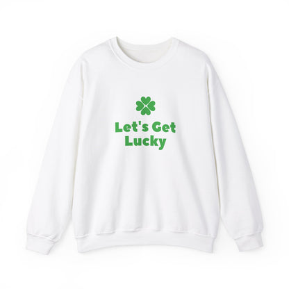 St Patrick's Day Unisex Heavy Blend™ Crewneck Sweatshirt, Let's Get Lucky