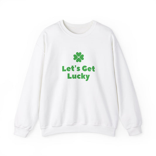 St Patrick's Day Unisex Heavy Blend™ Crewneck Sweatshirt, Let's Get Lucky