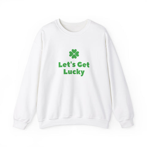 St Patrick's Day Unisex Heavy Blend™ Crewneck Sweatshirt, Let's Get Lucky