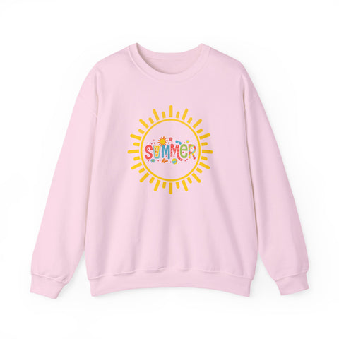 Cheerful Summer Sun Sweatshirt, Cozy Crewneck, Unisex Pullover, Vacation Wear