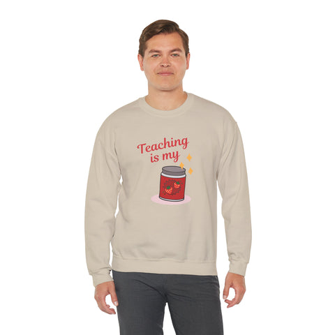 Teaching is My Passion Crewneck Sweatshirt, Gift for Teachers, Education Apparel, Cute Teacher Sweatshirt, Back to School Outfit