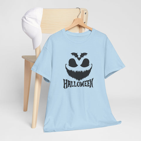 Halloween Unisex Heavy Cotton Tee | Spooky Graphic T-Shirt for Fall