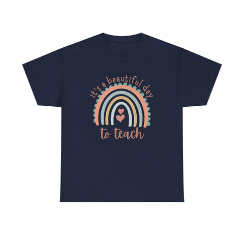 Teacher Rainbow Tee, Inspirational Educator Gift, Classroom Style Shirt, Teacher Appreciation Day Present, Cute Unisex Top