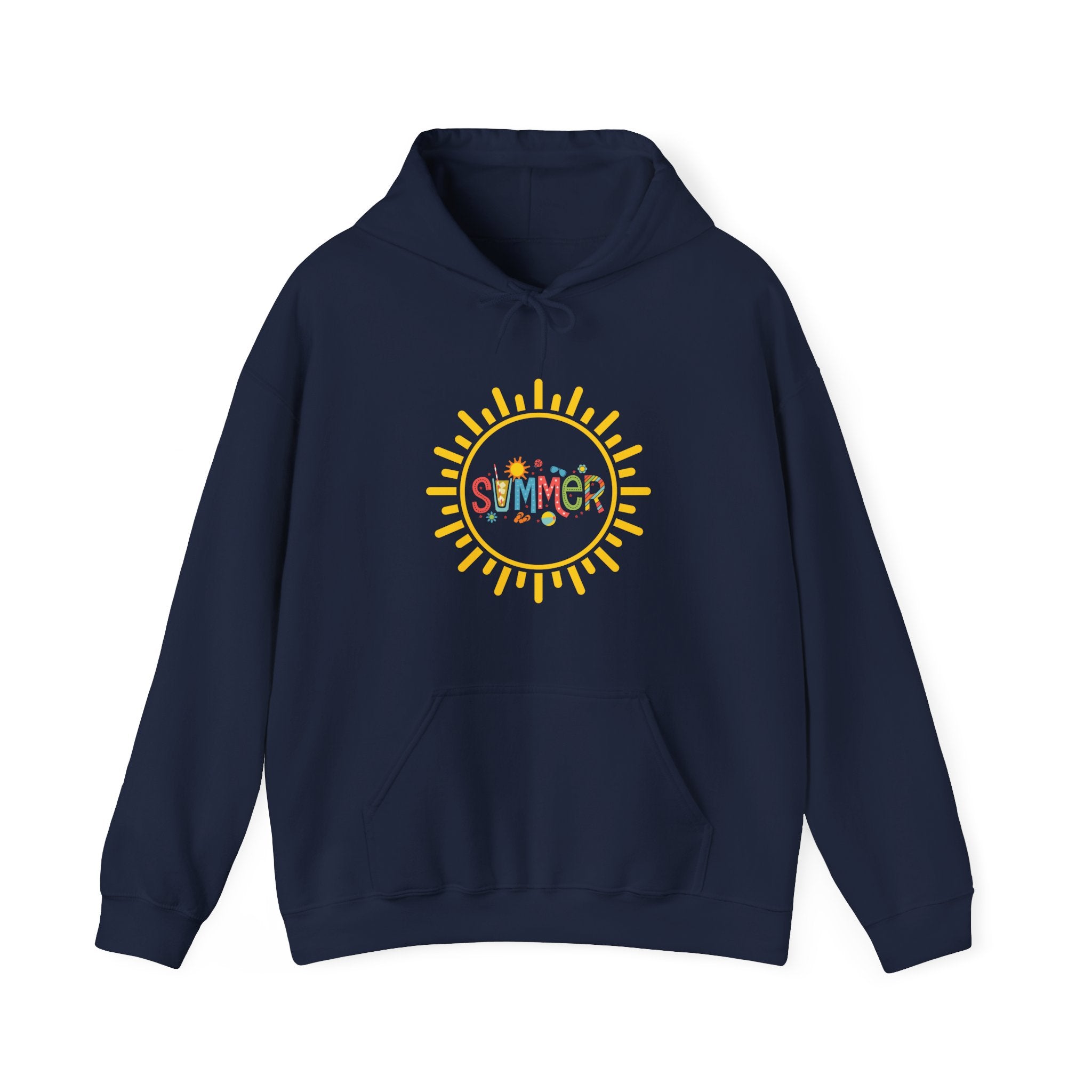 Summer Vibes Hoodie, Cozy Unisex Sweatshirt, Perfect for Beach Days, Summer Parties