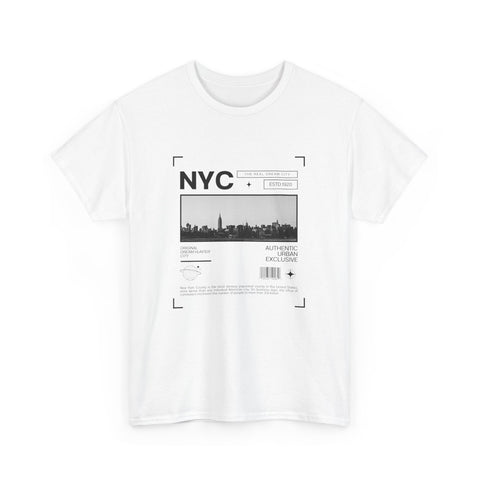 NYC Graphic Tee, Unisex Cotton T-Shirt for City Lovers, Travel Souvenir, Casual Wear, Streetwear Style Fashion