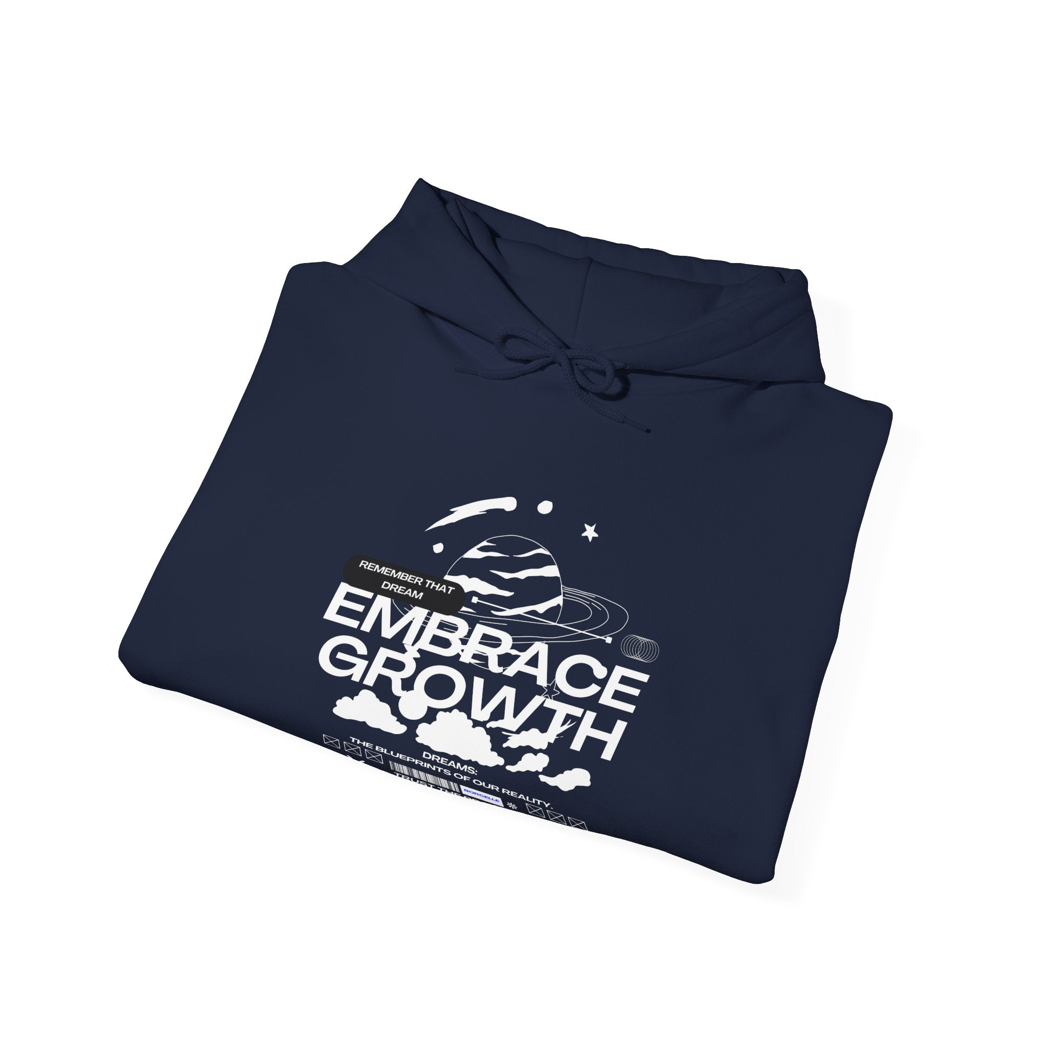 Embrace Growth Hooded Sweatshirt, Motivational, Cozy Gift, Self-Improvement, Inspirational Wear, Unisex, Hoodie