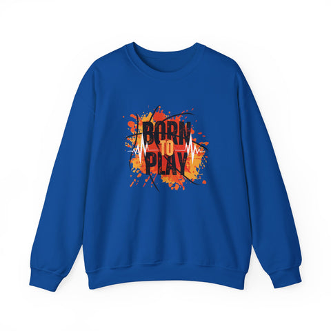 Motivational Crewneck Sweatshirt - Born to Plan, Cozy Sports Sweatshirt, Unisex Gift, Creative Apparel, Casual Wear, Fall Fashion