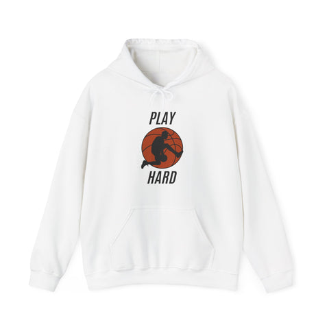 Play Hard Basketball Hoodie | Unisex Heavy Blend Sweatshirt, Sports Gift, Activewear, Gym Hoodie, Casual Wear