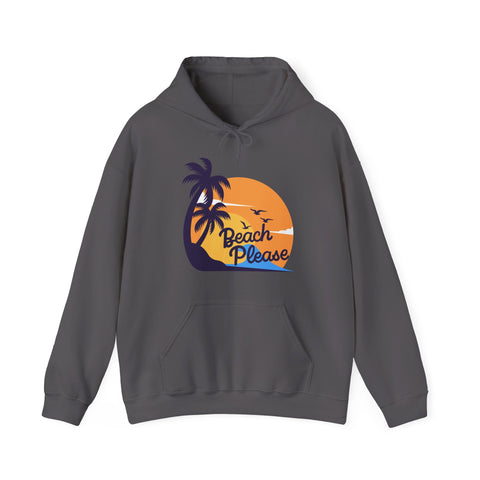 Beach Please Hoodie | Casual Summer Style, Vacation Sweatshirt, Gift for Beach Lovers, Unisex Apparel, Travel Essential