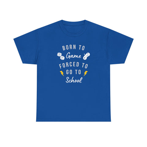 Born to Game Unisex Tee, Gamer T-Shirt, Fun School Shirt, Casual Cotton Tee